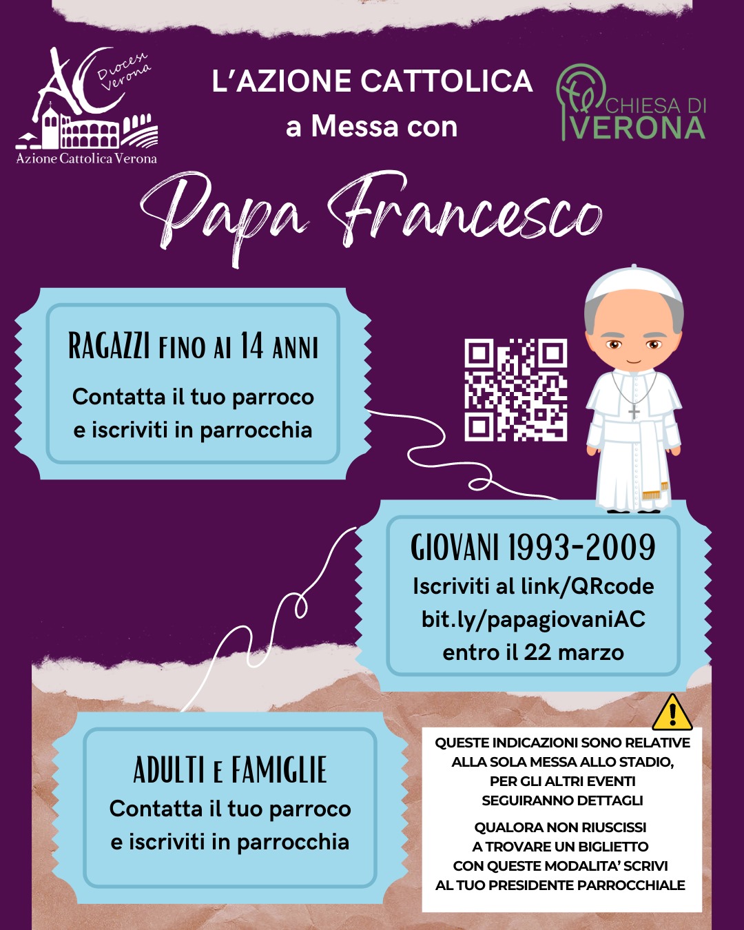 A Messa con papa Francesco